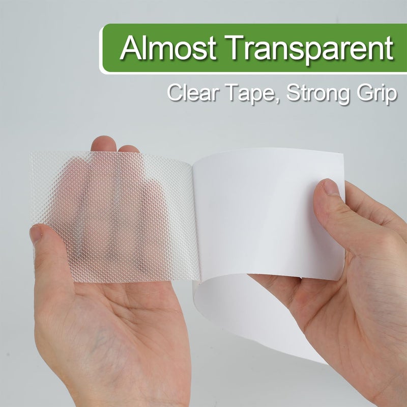 LLPT Grip Tape 6" x 16.5 Ft Clear Heavy Duty Anti Slip Tape for House Stairs Ladders Waterproof Indoor Non Slip Traction Strips for Bathroom Floor Steps Staircase Tread (ASC650PEVA) - Image 4